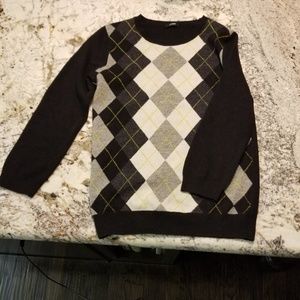 Jcrew argyle sweater